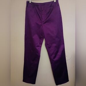 VTG Loulou De La Falaise  Women's Purple Dress Pants  Sz.8